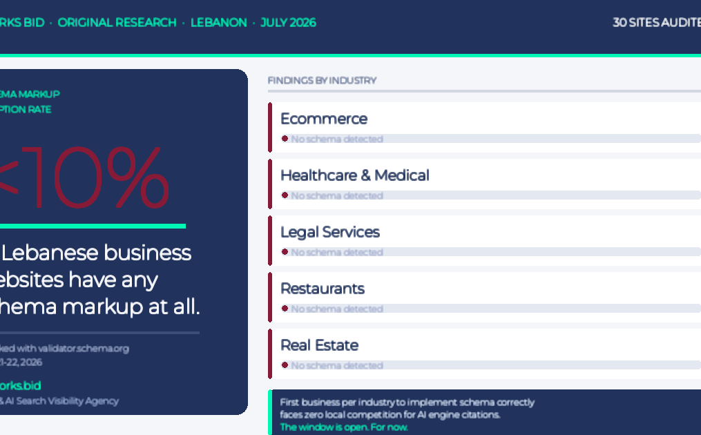 Schema Markup Lebanon: What We Found Checking 30 Sites
