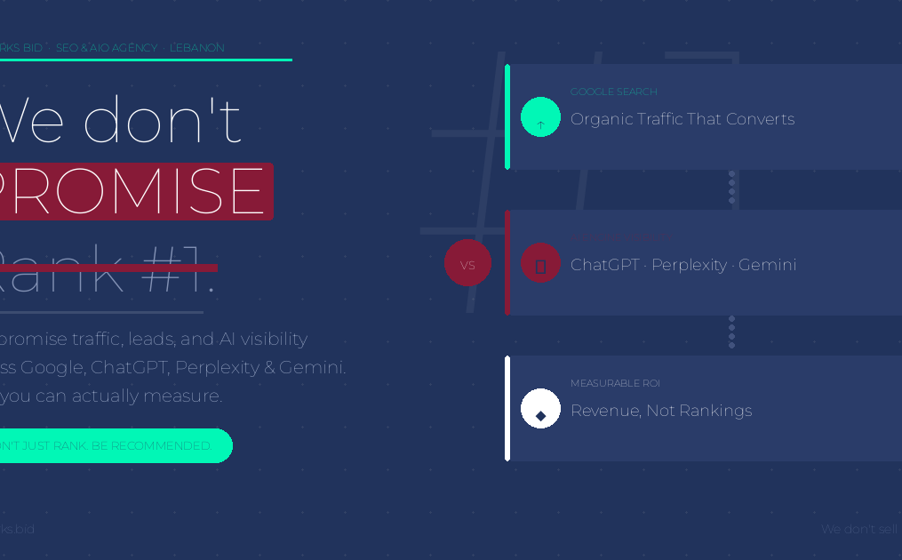 Why We Don’t Promise Rank #1 (And Why Any SEO Agency in Lebanon That Does Should Worry You)